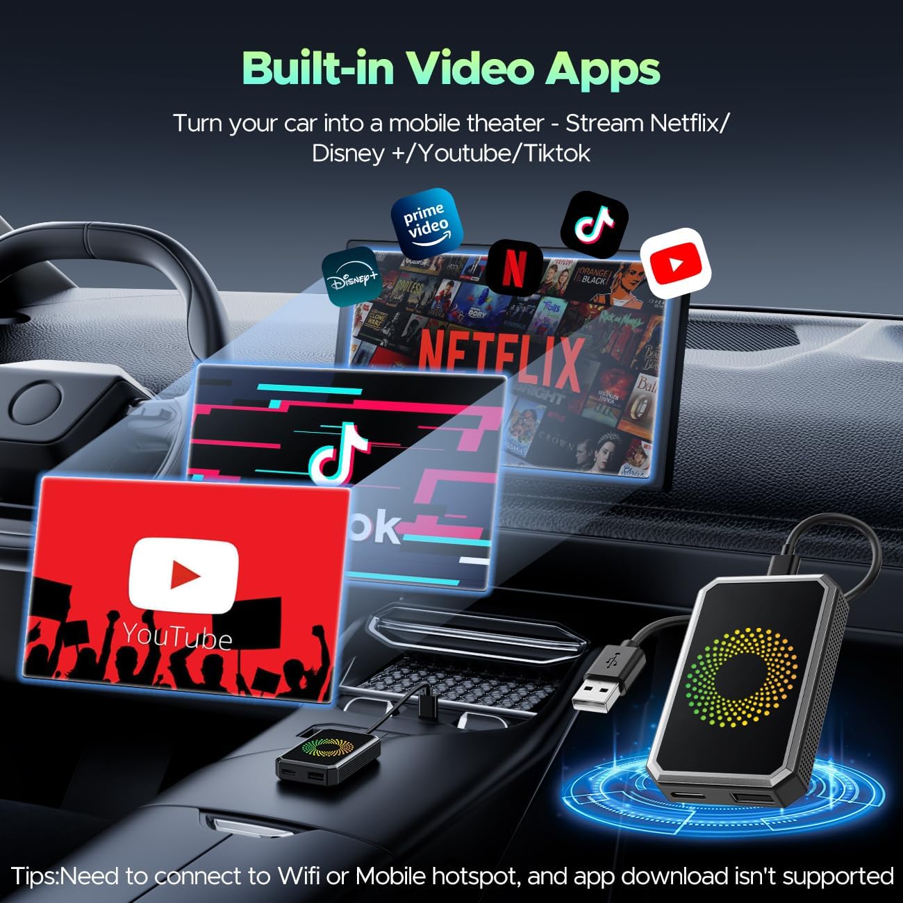 🎉 Last day! 60% off! ⏰️ 🔥 3-in-1 Magic Video Box for Streaming Netflix/YouTube/TikTok,